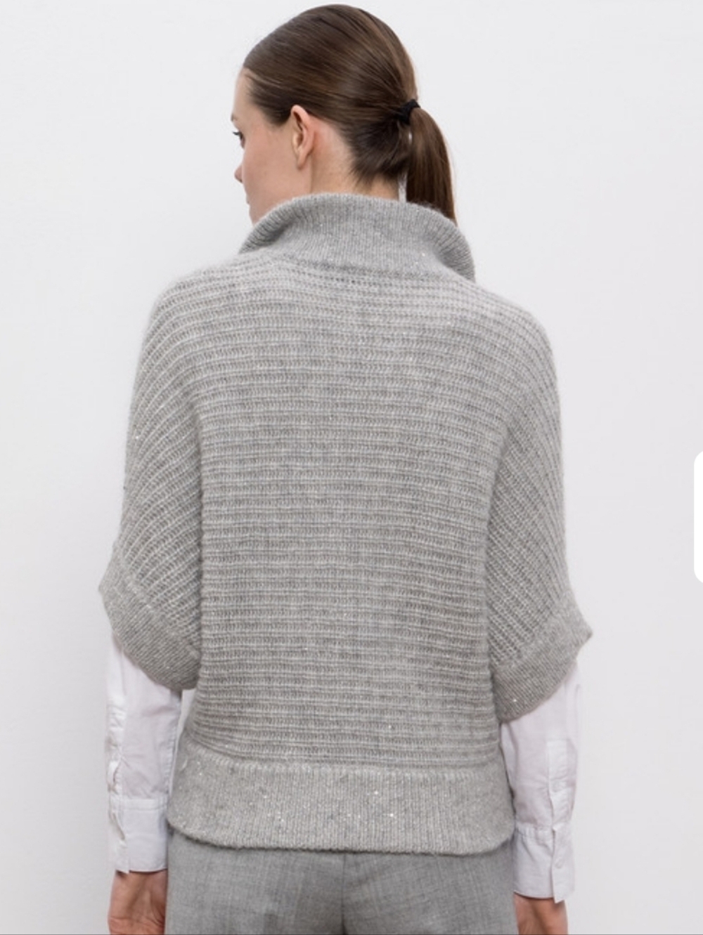 Banana Republic Light grey wool blend Knit Cardigan